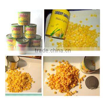Lower price Canned sweet corn canned food