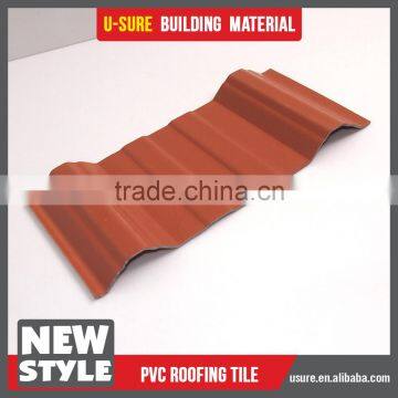 pvc plastic corrugated 1.5mm thick non slip roof tiles