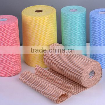 non-woven fabrics cleaning cloth wavy stripe cleaning cloth