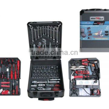 187pcs tools kit in the aluminium trolley