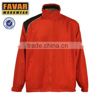 Garment Waterproof 210T PU Coating Polyester Rain Jacket Lightweight Red Promotion Rain Jacket Waterproof Gift Rain Jackets