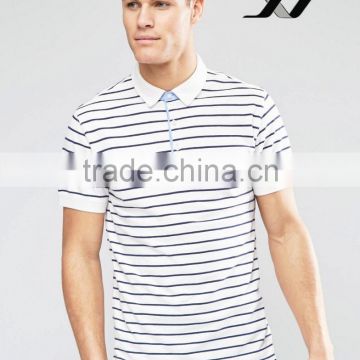 stripped polo t shirt for man in fashinable design