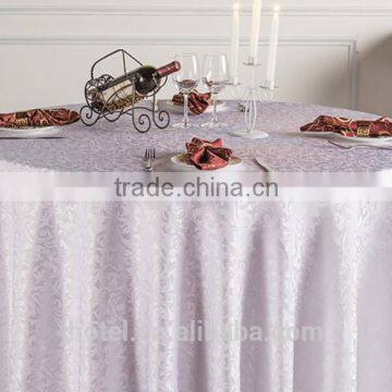 Wedding Banquet Table Cloth with Embroidered Logo