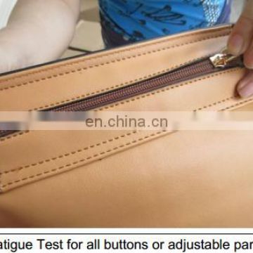 testing for luggage travel bags BACKPACKS in guangzhou
