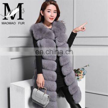 2017 Fashional Hot Sale Real Fox Fur Vest For Women Fox Fur Gilet Fur Waistcoat