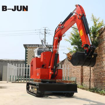 mini construction equipment 1tons hydraulic crawler excavator with hammer