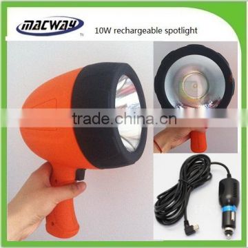 10W led handheld rechargeable spotlight