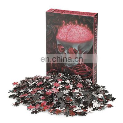 Wholesale high quality 1000 pieces various styles puzzles custom paper jigsaw puzzle