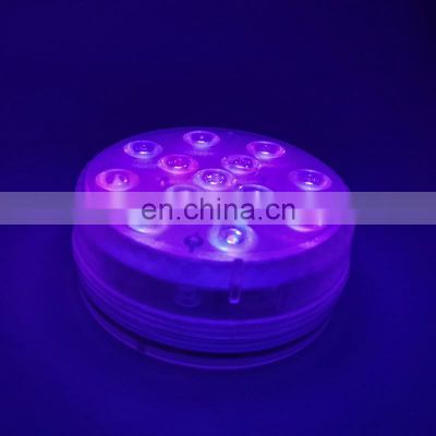 Mini Outdoor Waterproof Pool Decoration Underwater Remote Controlled Rgb Submersible Led Lights