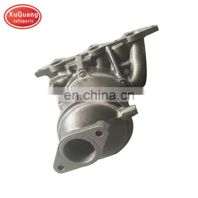 XUGUANG high performance exhaust manifold catalytic converter for Xiali N3 A+ with two bolt hole flange