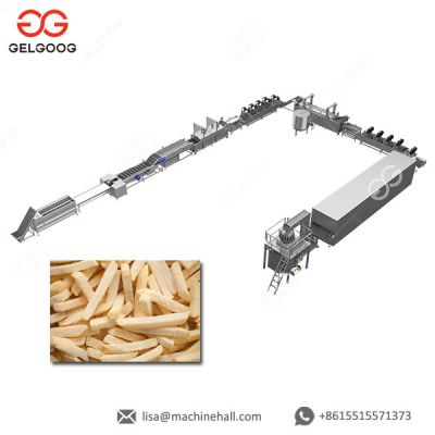 Fully Automatic Potato Chips Making Machine Price Frozen French Fries Production Line For Sale  French Fries Machine Price