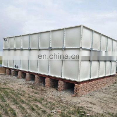 clear plastic water storage tank FRP food grade fiberglass SMC water tank
