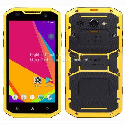 HiDON Factory Price 5.0 Inch Quad-Core 2g 6g IP68 4G LTE android6.0 rugged waterproof mobile phone with Dual-band wifi+BlutoothV4.0