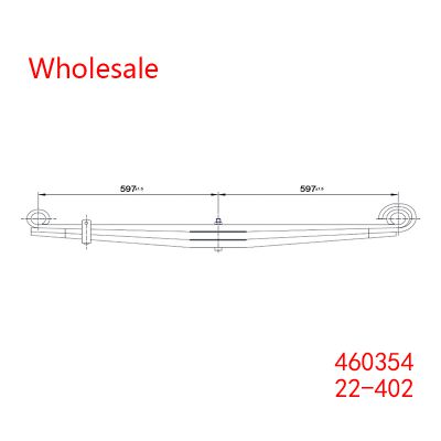 460354, 22-402 Light Duty Vehicle Front Axle Wheel Parabolic Spring Arm Wholesale For GMC, For Chevrolet
