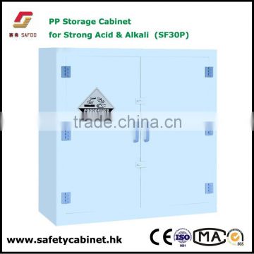 SAFOO China PP Polypropylene Acid Alkali Safety Storage Cabinet for laboratory corrosive chemical liquids