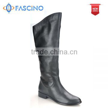 Leather knee high boots women