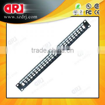 24 ports empty metal patch panel