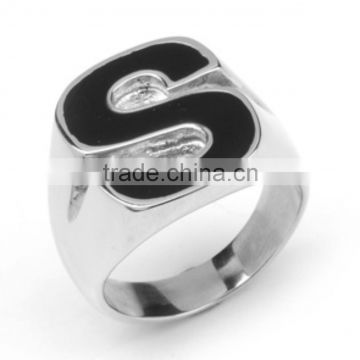 Stainless steel logos custom rings jewelry