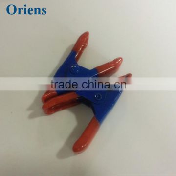 iron spring clamp with blue rubber