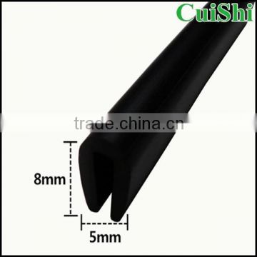 rubber seal u profile protective strip