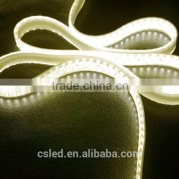 3528 warm white flexible smd led strip high lumen 240D PU glue