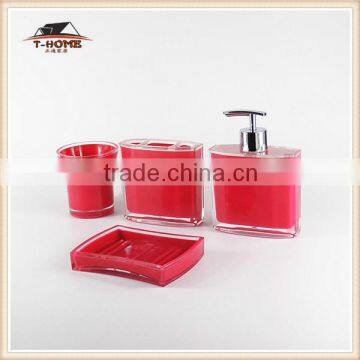 simple fashion clear arcylic bathroom accessories for hotels