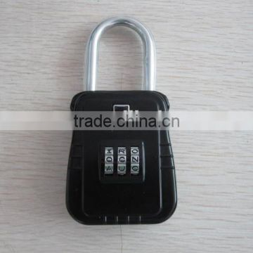 3 wheel alpha key lock box on the door knob for security