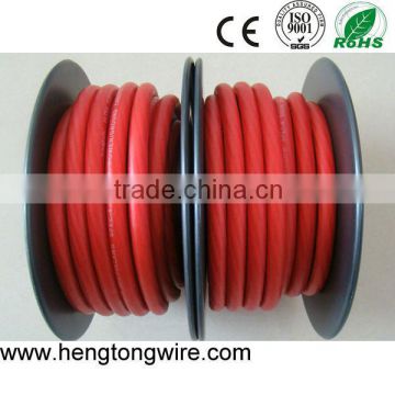 1/0 gauge transparent matte flexible PVC insulation CCA Conductor car audio wire