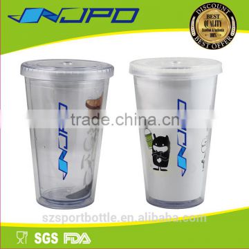Customized Double Wall Drinkware Type LFGB Certificated Plastic Paint Cup