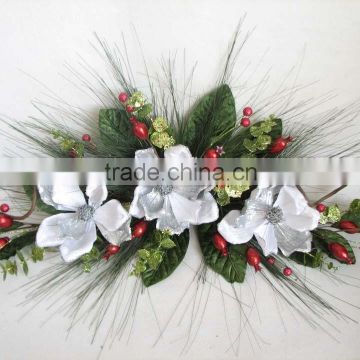 artificial flowers christmas table center