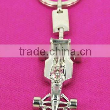 Car shaped metal key chain for promotional gift with logo metal plate, ISO9001 quality system Certified manufactory
