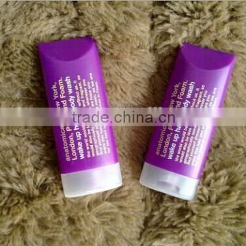 35ml 40ml plastic bottle for shampoo shower gel conditioner body lotion/empty PVE/PE bottles with screen printing