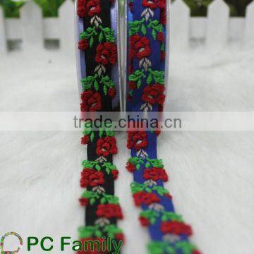 Good quality china embroidery jacquard ribbon