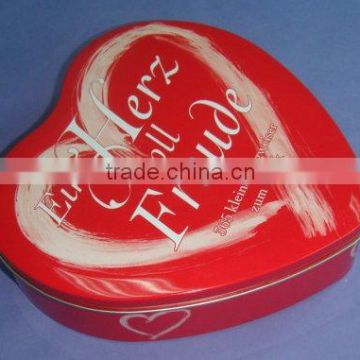 Heart Shape Chocolate Tin Box