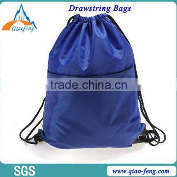 Cheaper promotional recycled polyester / cotton / canvas drawstring bags