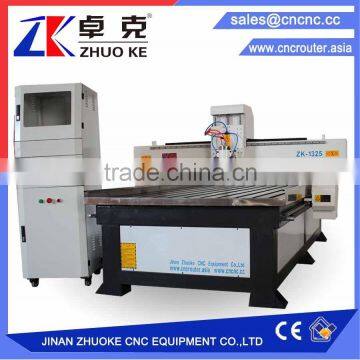High Accuracy 3D Wood CNC Cutting Machine ZKM-1325 Also For Aluminum With 200MM Z-Axis Furniture Making Equipment