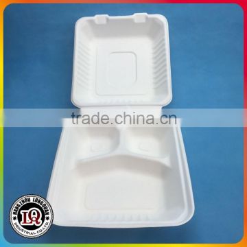 Disposable 3 Parts Sugar Cane Biodegradable Fast Food Container                        
                                                Quality Choice