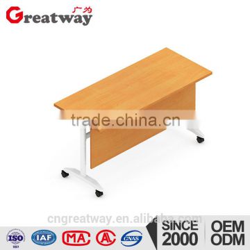 Affordable new folding powder coated frame fold-away table for training room(QM-17)