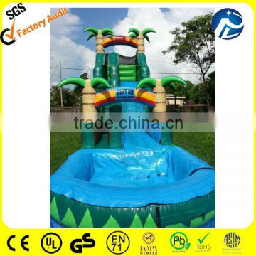 tropical giant inflatable water slide, giant water slide