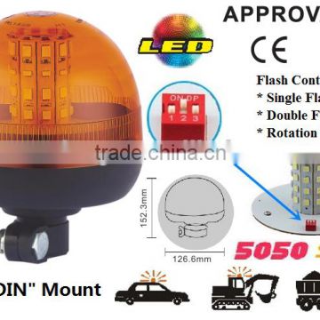 E-MARK SMD Flash Warning Light, ECE MARK 5050 SMD Toppower Warning Beacon(SR-BL-506S-3)Europe DIN Mount LED Beacons, 3 Functions