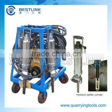 Gasoline driven hydraulic concrete splitter