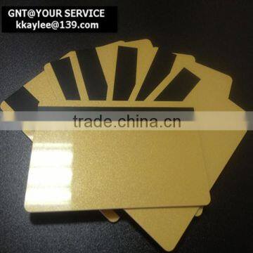 Golden Blank Cards with Magnetic Stripe