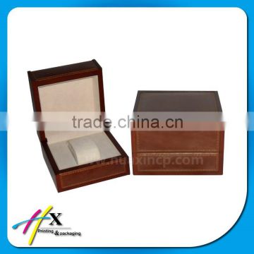 Single Brown Leather Watch Box