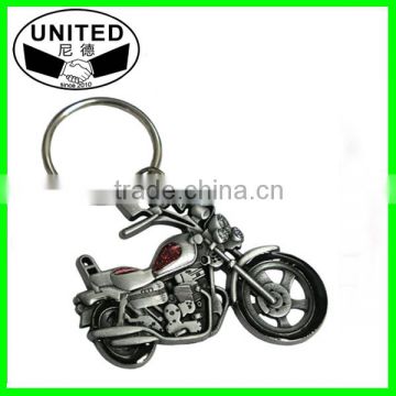 2014 Hot sale metal keychain, motorbike shape metal keychain, custom shaped metal keychain