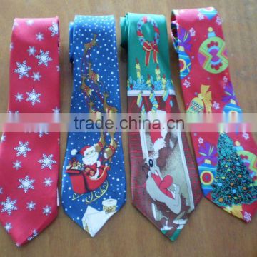 100% Polyester Printing Christmas Necktie and Tie