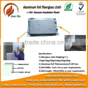 Thermal insulation fiberglass cloth coated aluminum foil