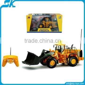 1:28 6CH construction digger rc truck toy