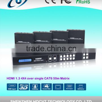 HDMI Matrix 4x4 with Simultaneous CAT and HDMI Outputs, Factory price