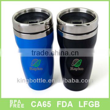 16OZ double wall plastic thermal travel cups
