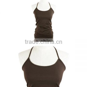 Quick dry flexible new design fashion blank ladies tank top,vest